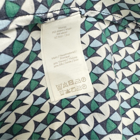 Boden Sz Us 8 Carey‎ Blouse Silk Blend Multicolor Geometric
Round Neck - Picture 8 of 8